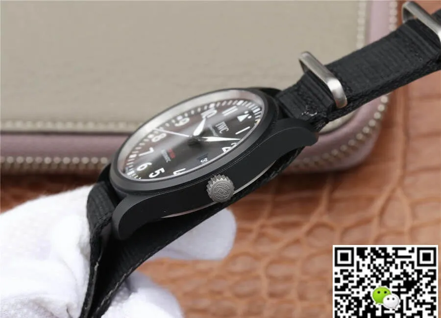 IWC Pilot IW326901 M+ Factory 1:1 Best Edition Replica Watch Black Strap
