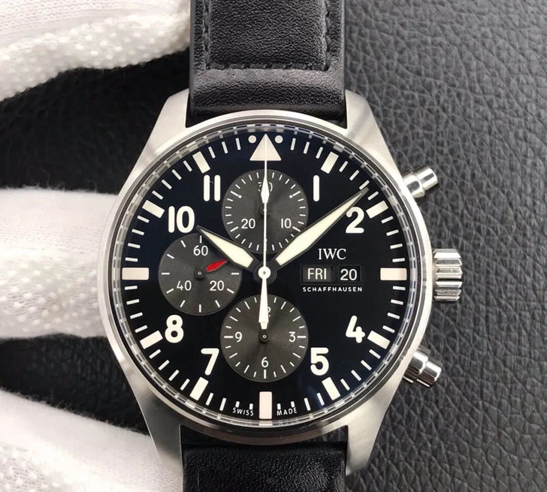IWC Pilot IW377709 ZF Factory 1:1 Best Edition Replica Watch Black Strap