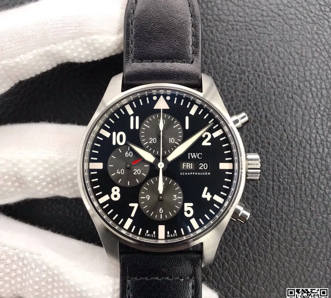 IWC Pilot IW377709 ZF Factory 1:1 Best Edition Replica Watch Black Strap