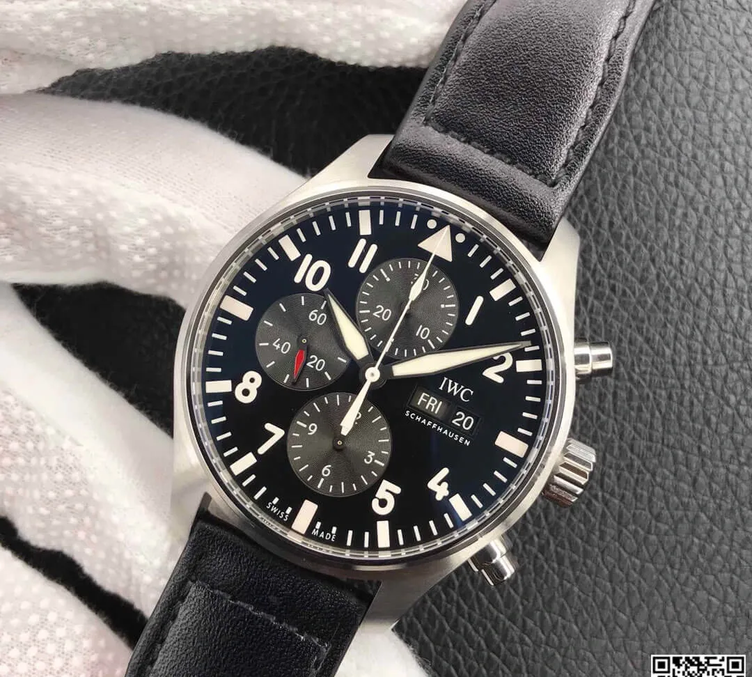IWC Pilot IW377709 ZF Factory 1:1 Best Edition Replica Watch Black Strap