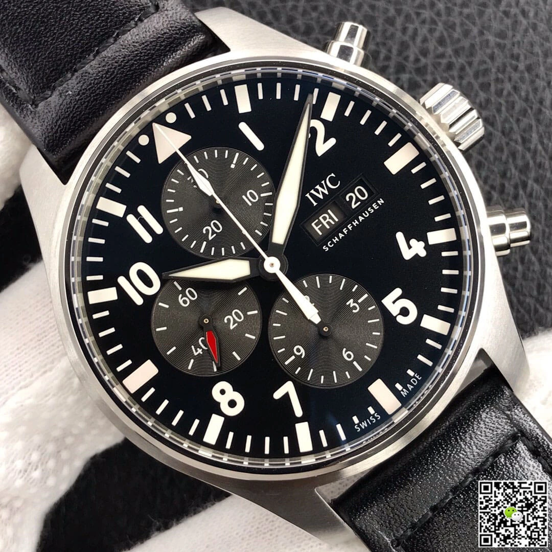 IWC Pilot IW377709 ZF Factory 1:1 Best Edition Replica Watch Black Strap