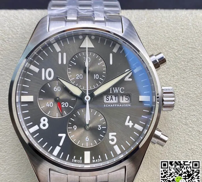 IWC Pilot IW377719 ZF Factory 1:1 Best Edition Replica Watch Silver Strap