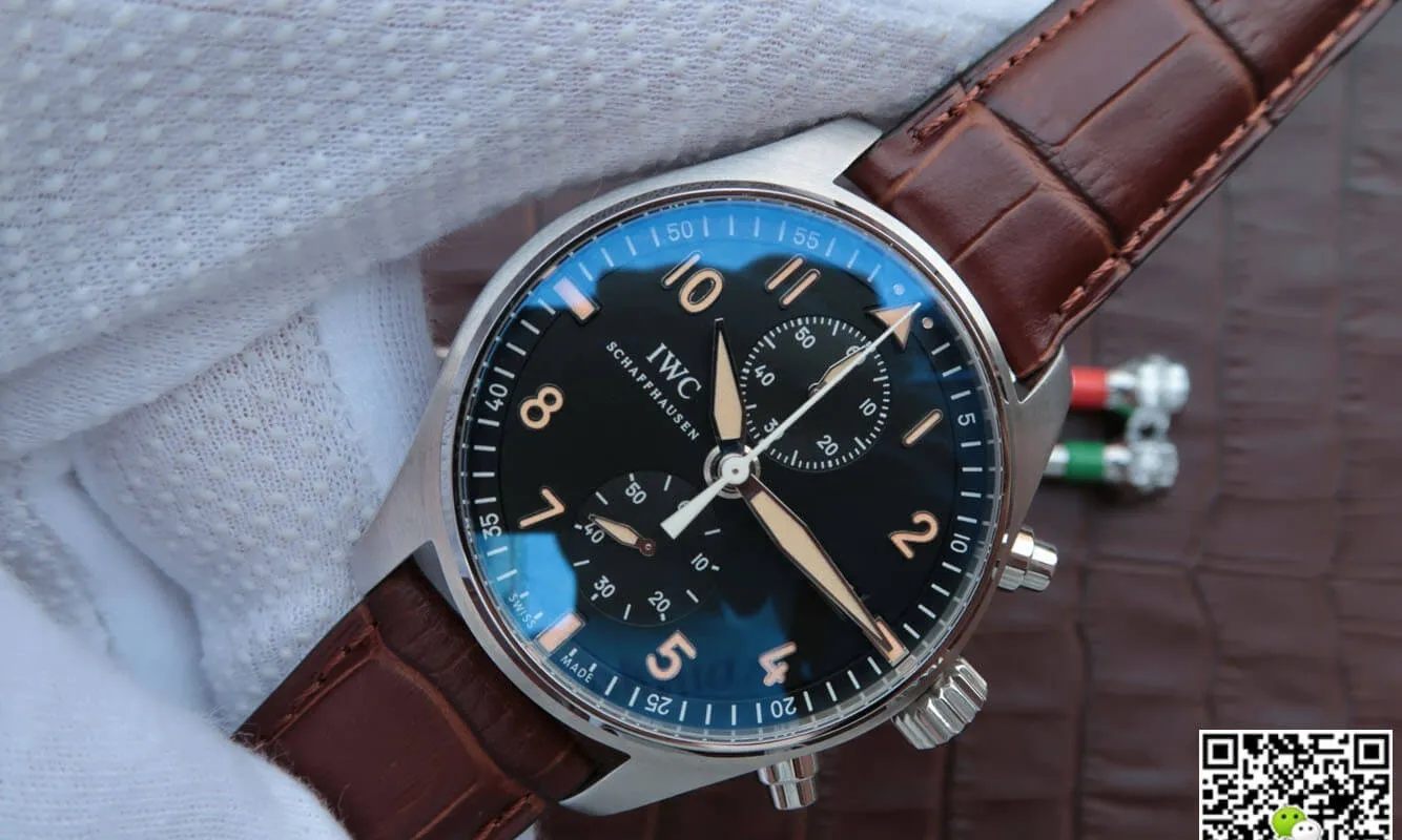 IWC Pilot IW387808 ZF Factory 1:1 Best Edition Replica Watch Brown Strap