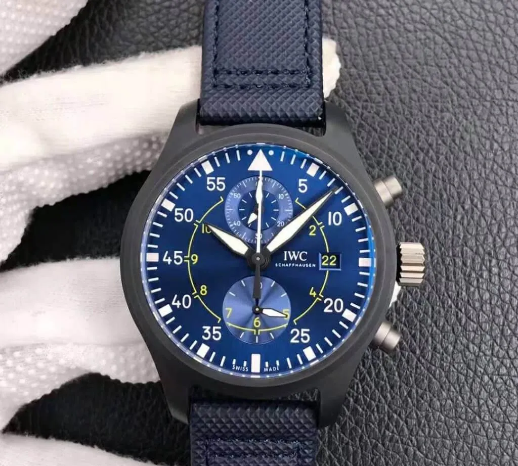 IWC Pilot IW389008 ZF Factory 1:1 Best Edition Replica Watch Blue Strap