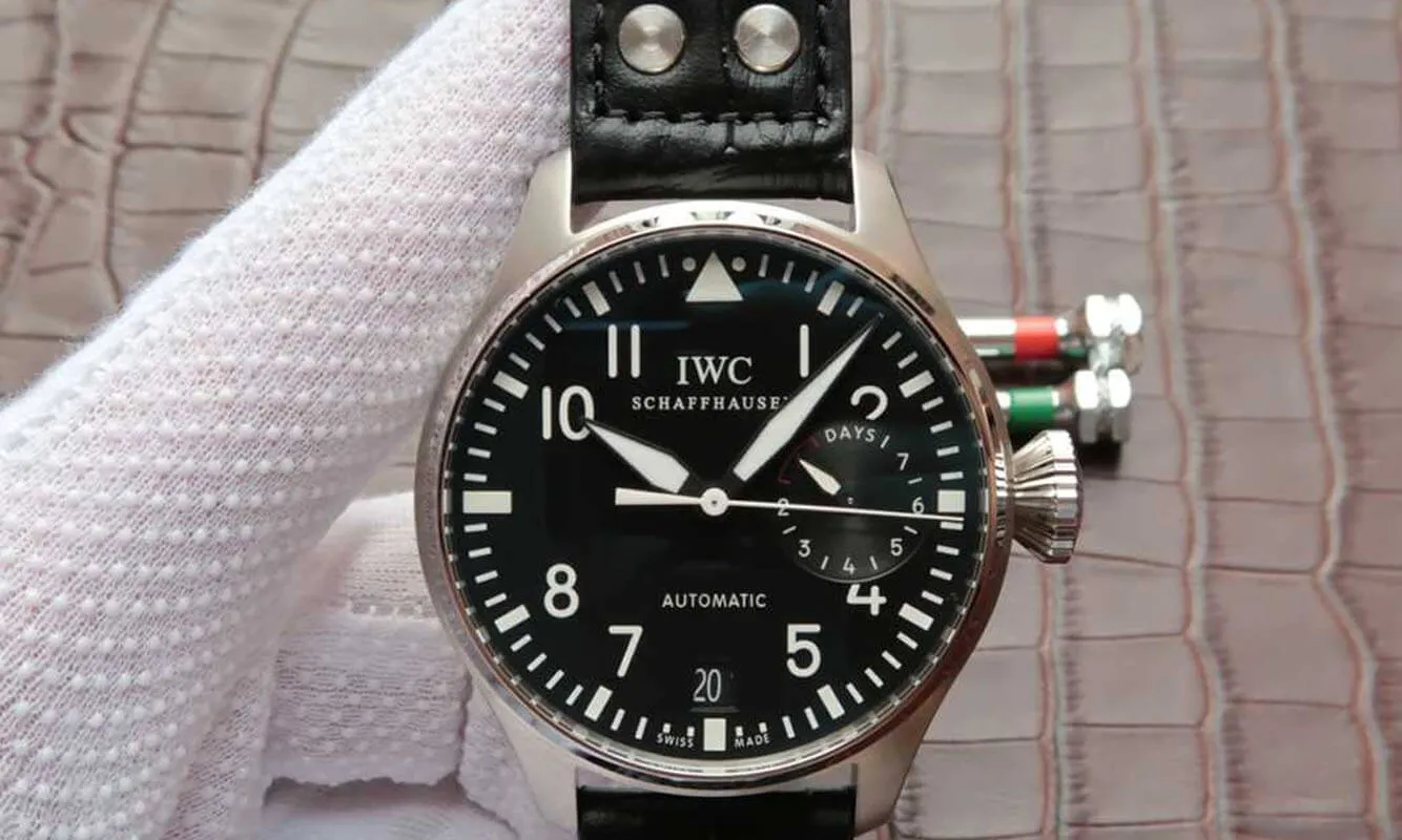 IWC Pilot IW500912 ZF Factory 1:1 Best Edition Replica Watch Black Strap