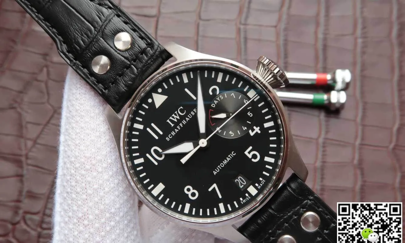 IWC Pilot IW500912 ZF Factory 1:1 Best Edition Replica Watch Black Strap