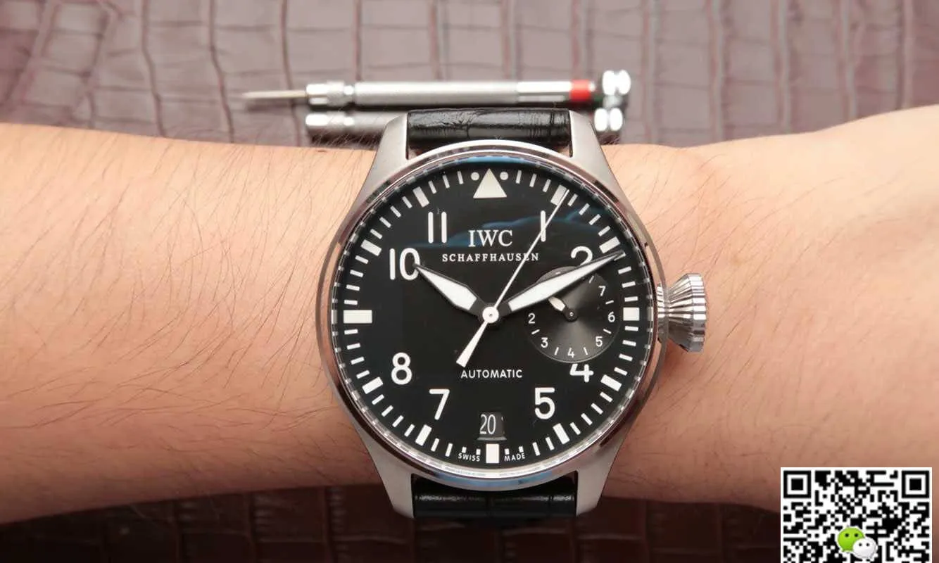 IWC Pilot IW500912 ZF Factory 1:1 Best Edition Replica Watch Black Strap