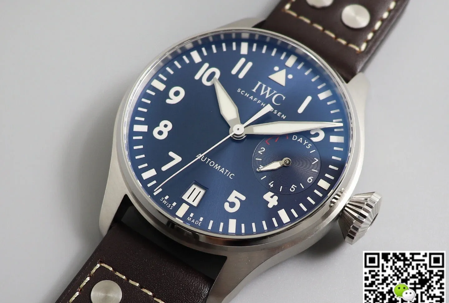 IWC Pilot IW501002 ZF Factory 1:1 Best Edition Replica Watch Brown Strap