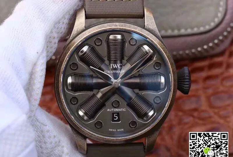 IWC Pilot Top Gun 1:1 Best Edition Replica Watch Swiss ETA A23J Bronze Case