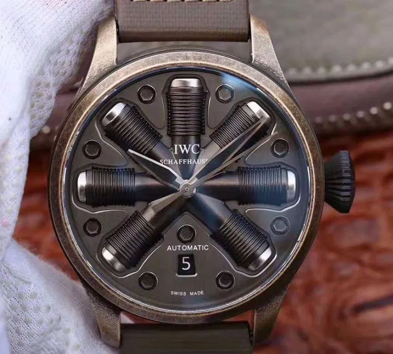 IWC Pilot Top Gun 1:1 Best Edition Replica Watch Swiss ETA A23J Bronze Case