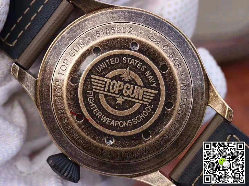 IWC Pilot Top Gun 1:1 Best Edition Replica Watch Swiss ETA A23J Bronze Case