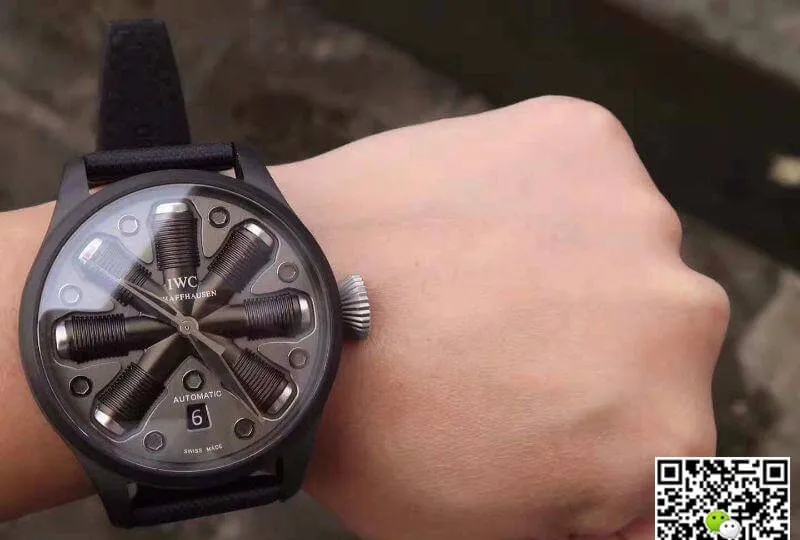 IWC Pilot Top Gun 44 1:1 Best Edition Replica Watch Swiss ETA A23J Black PVD
