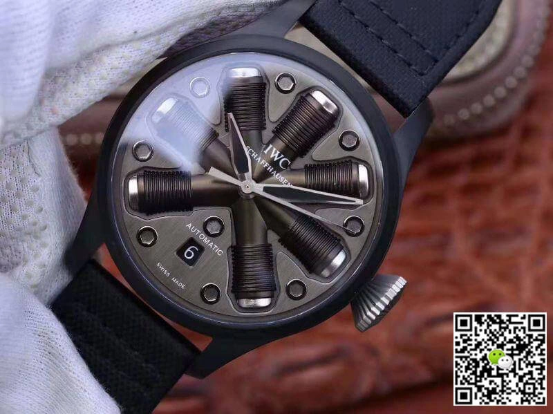 IWC Pilot Top Gun 44 1:1 Best Edition Replica Watch Swiss ETA A23J Black PVD