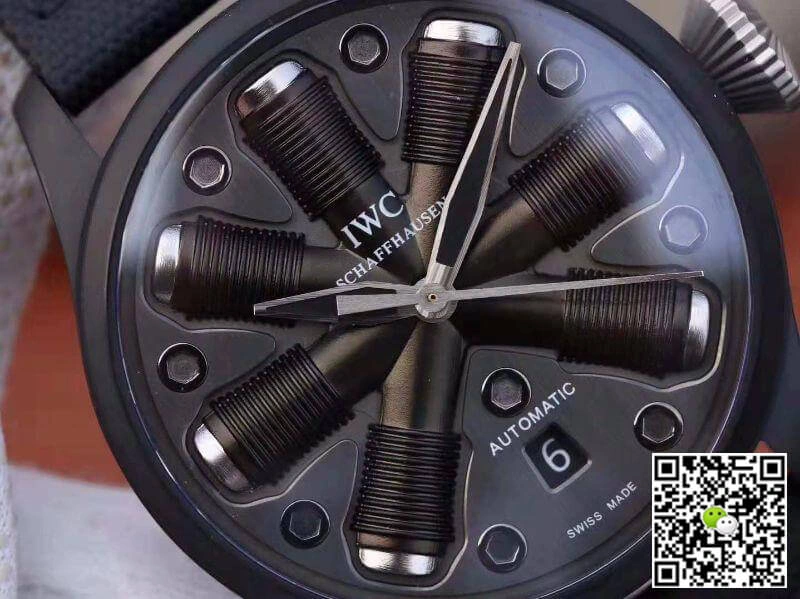 IWC Pilot Top Gun 44 1:1 Best Edition Replica Watch Swiss ETA A23J Black PVD