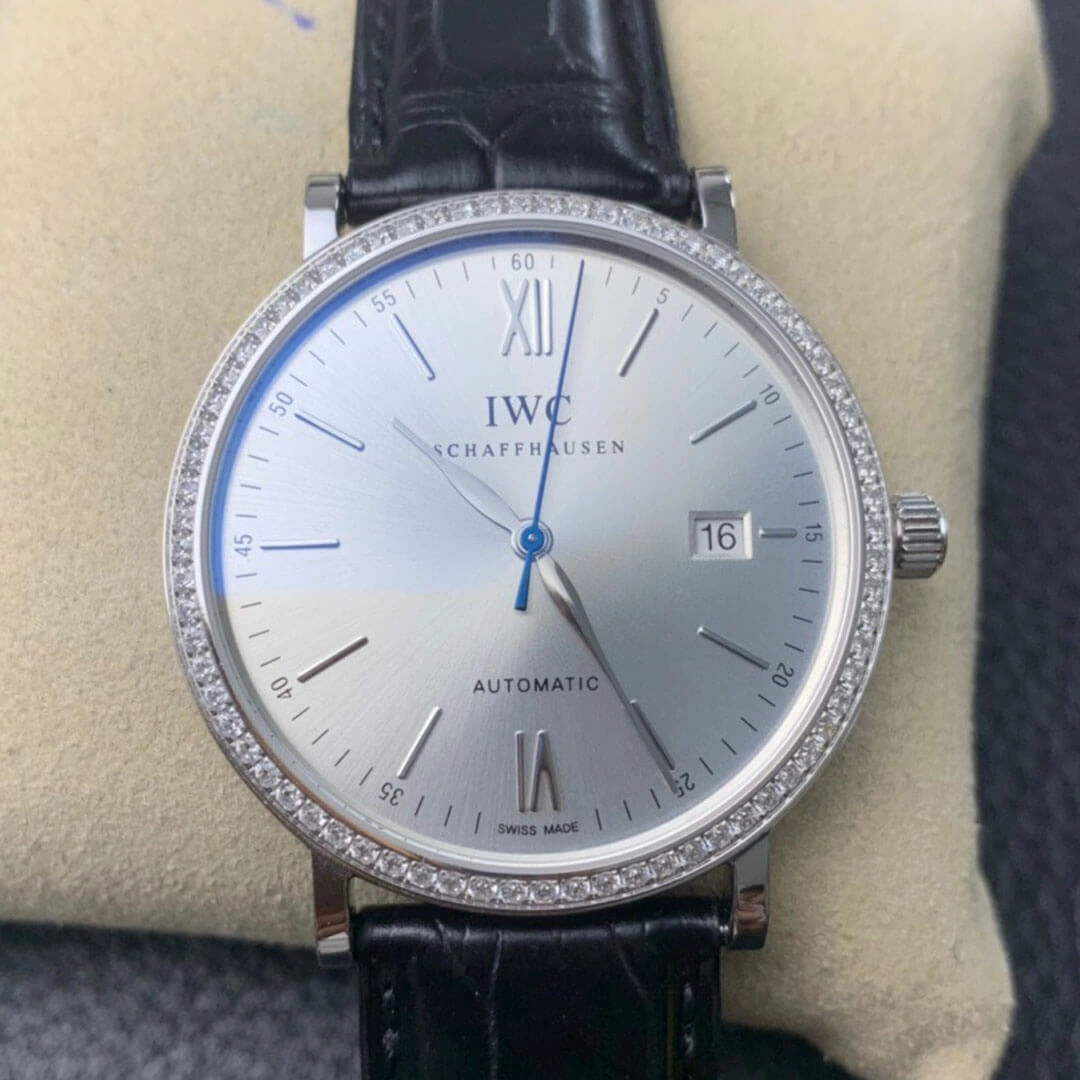 IWC Portofino IW356514 V7 Factory 1:1 Best Edition Replica Watch Leather Strap
