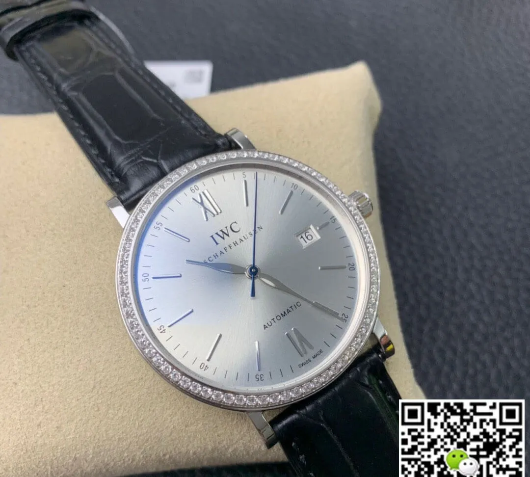 IWC Portofino IW356514 V7 Factory 1:1 Best Edition Replica Watch Leather Strap