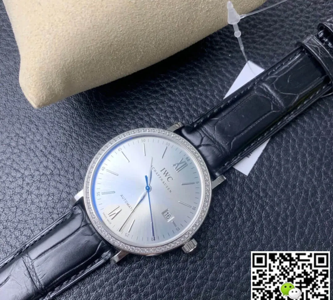 IWC Portofino IW356514 V7 Factory 1:1 Best Edition Replica Watch Leather Strap