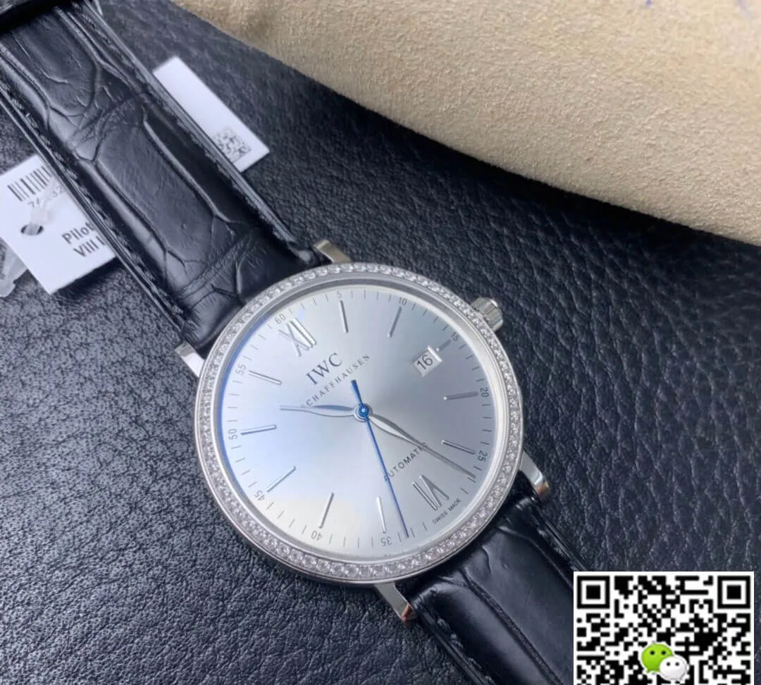 IWC Portofino IW356514 V7 Factory 1:1 Best Edition Replica Watch Leather Strap