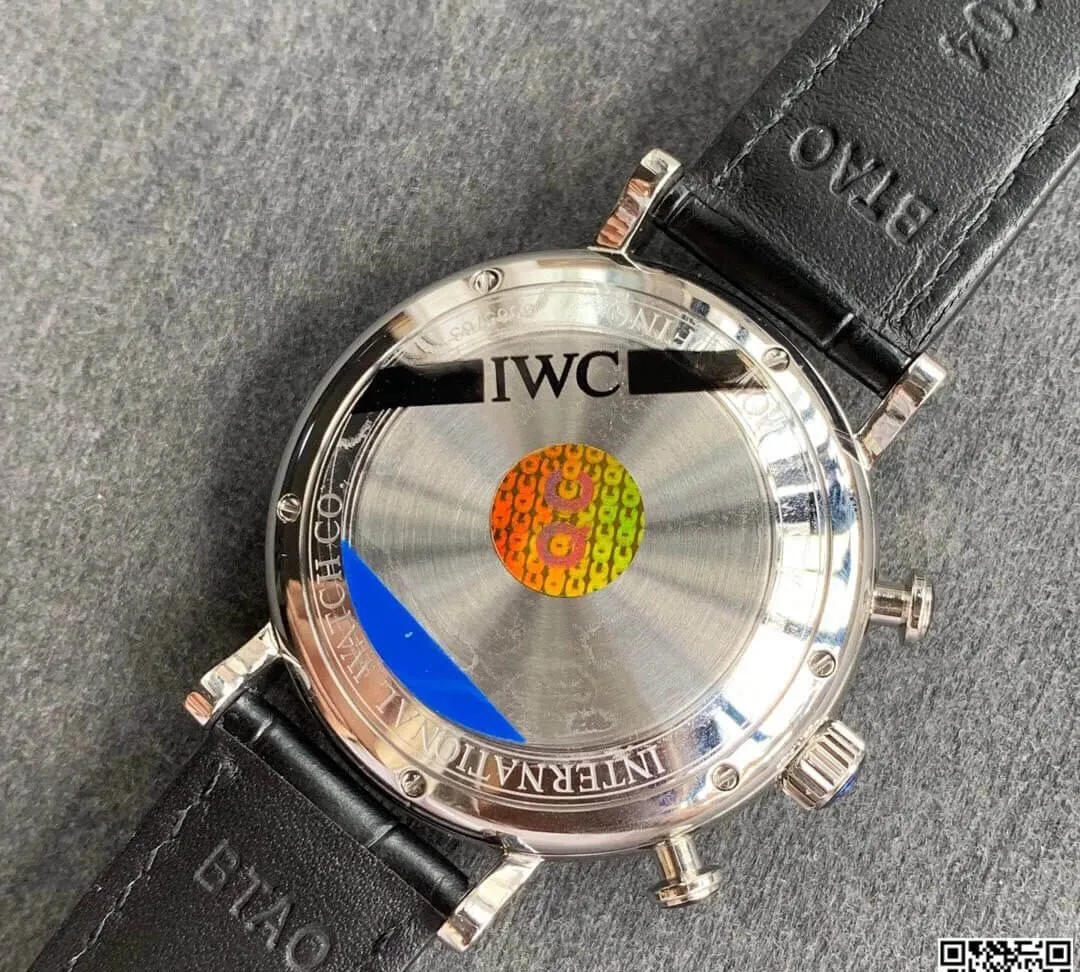 IWC Portofino IW391008 ZF Factory 1:1 Best Edition Replica Watch Black Strap