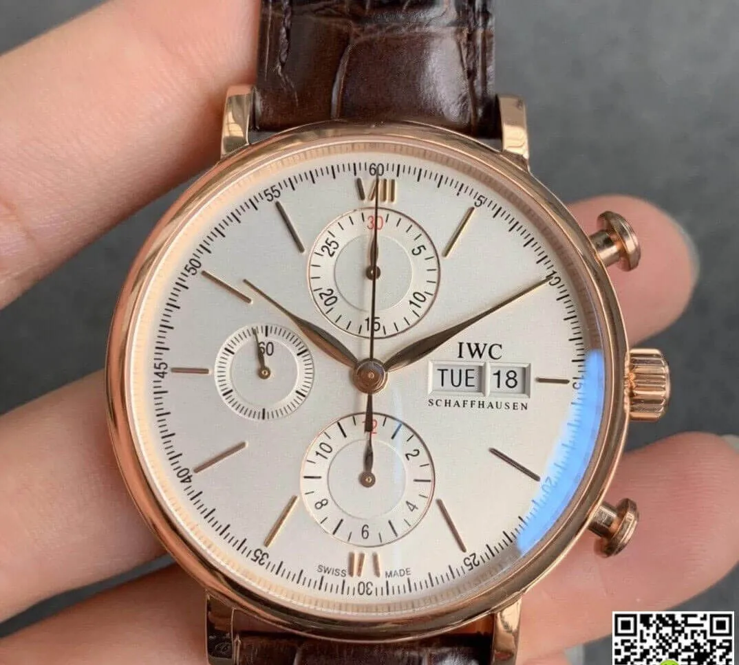 IWC Portofino IW391020 ZF Factory 1:1 Best Edition Replica Watch Brown Strap