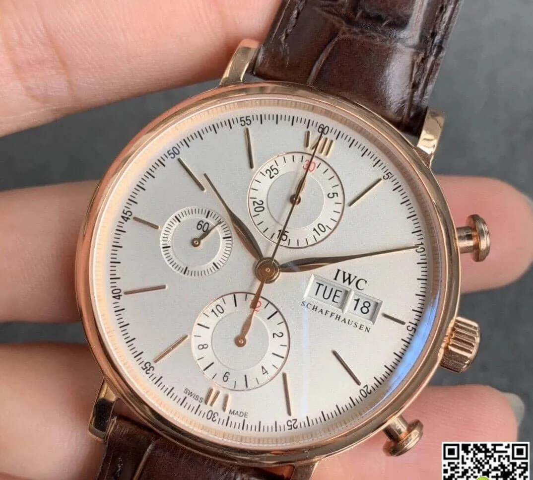 IWC Portofino IW391020 ZF Factory 1:1 Best Edition Replica Watch Brown Strap
