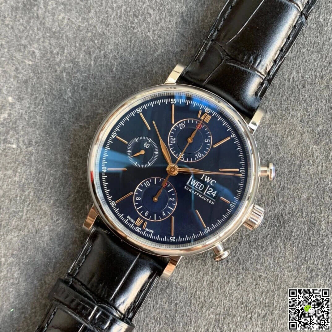 IWC Portofino IW391036 ZF Factory 1:1 Best Edition Replica Watch Leather Strap