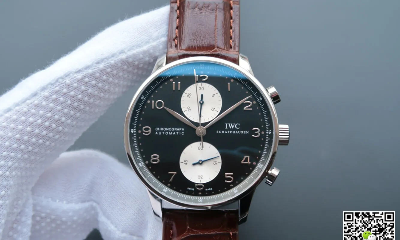 IWC Portugieser IW371404 ZF Factory 1:1 Best Edition Replica Watch V7 Brown Strap