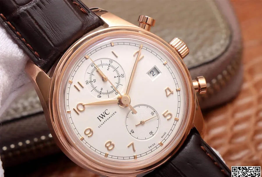 IWC Portugieser IW390301 ZF Factory 1:1 Best Edition Replica Watch Leather Strap