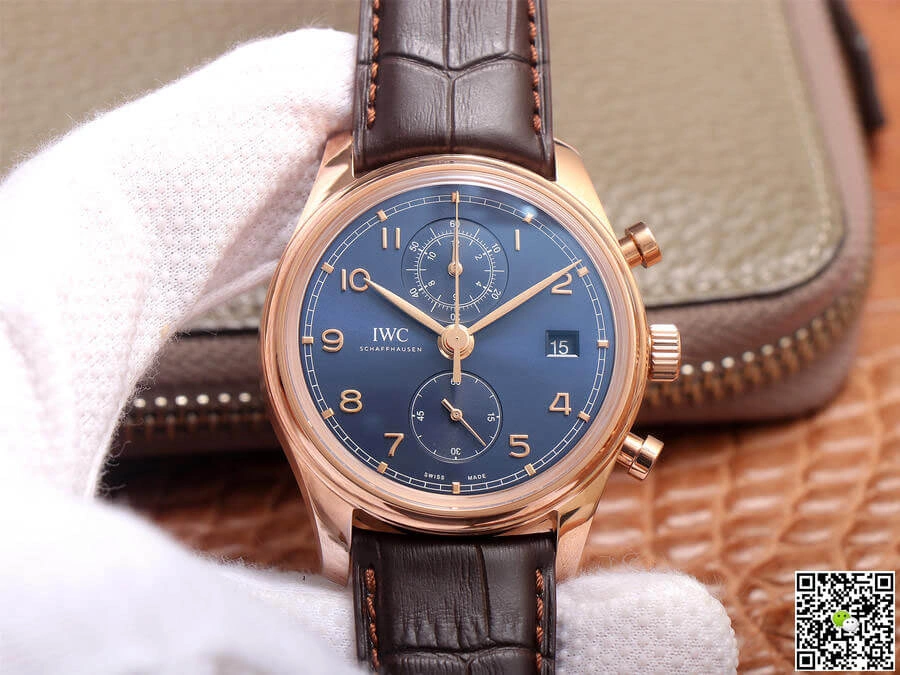IWC Portugieser IW390305 ZF Factory 1:1 Best Edition Replica Watch Black Strap