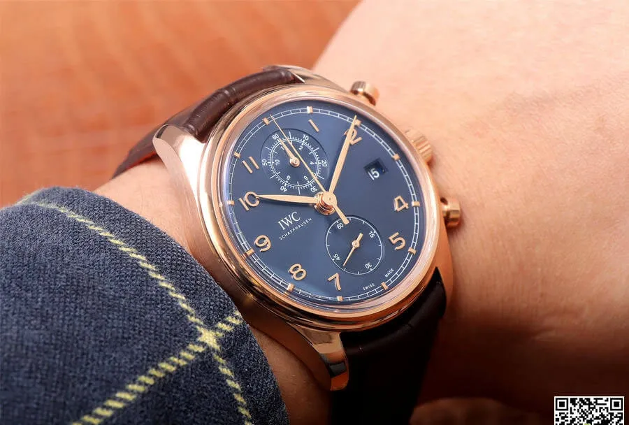 IWC Portugieser IW390305 ZF Factory 1:1 Best Edition Replica Watch Black Strap
