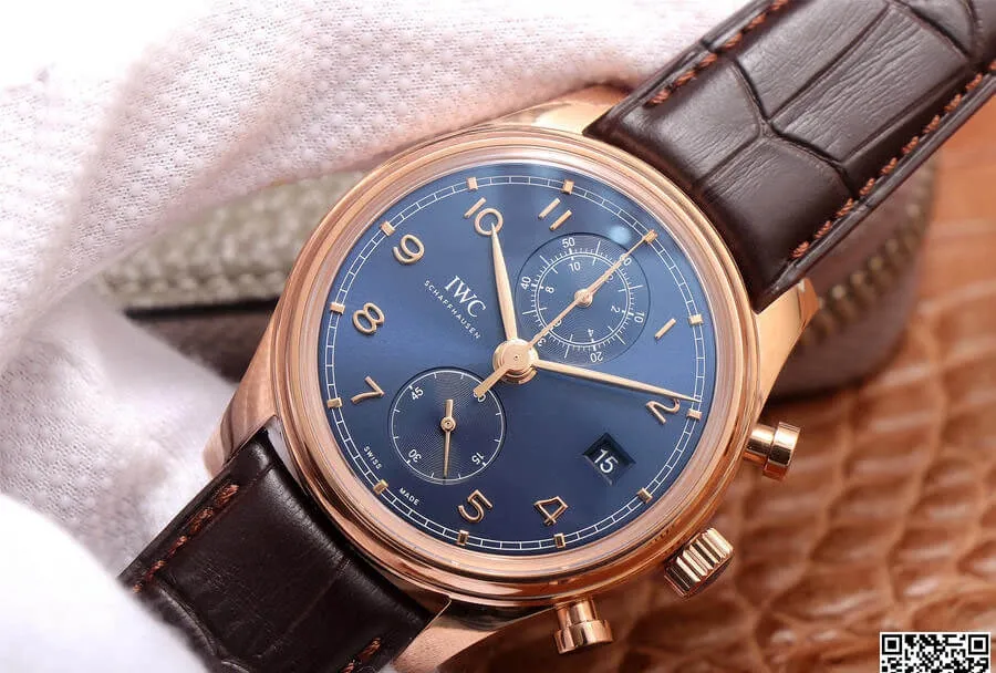 IWC Portugieser IW390305 ZF Factory 1:1 Best Edition Replica Watch Black Strap