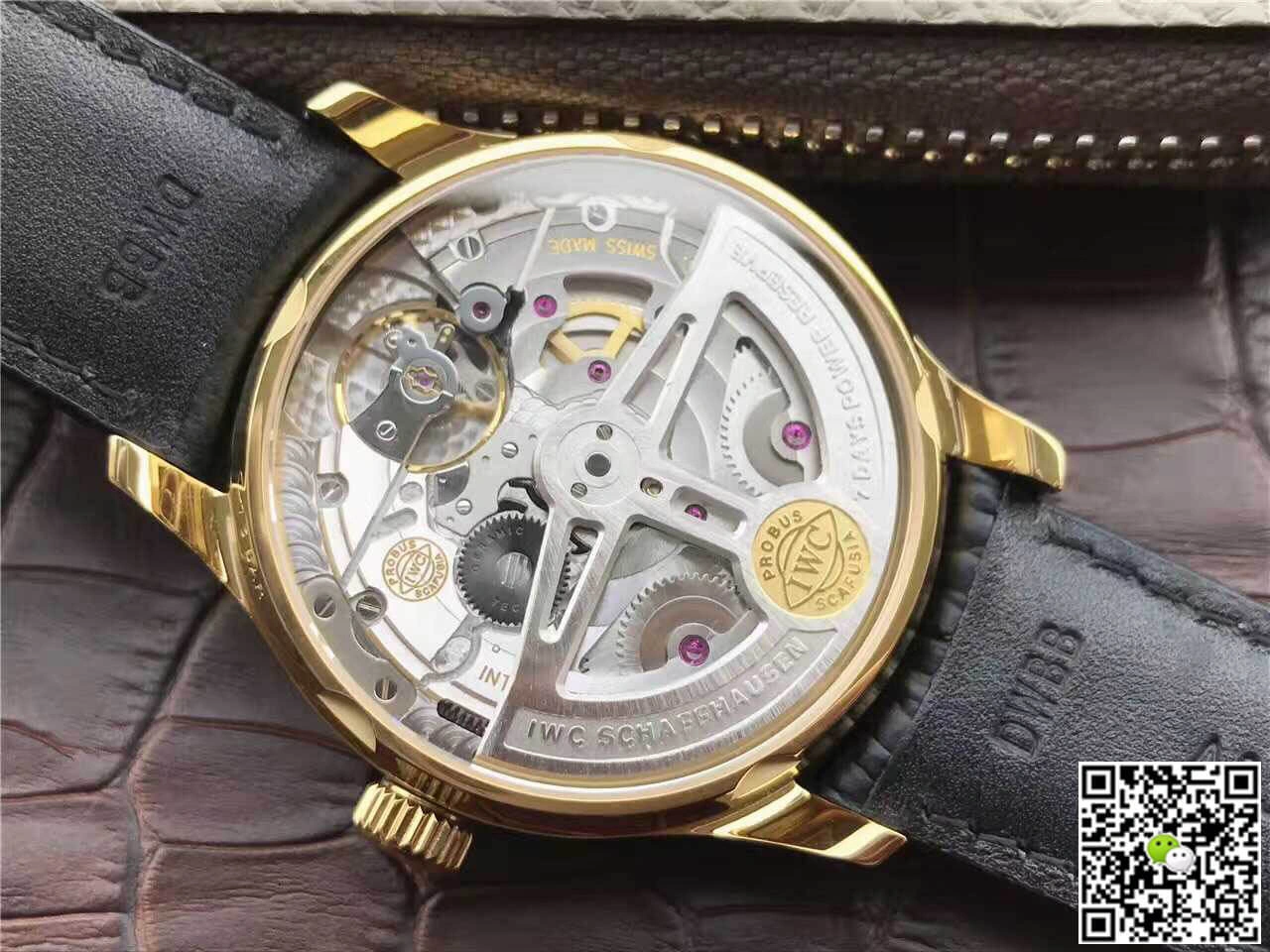 IWC Portugieser IW500101 ZF Factory 1:1 Best Edition Replica Watch Black Strap