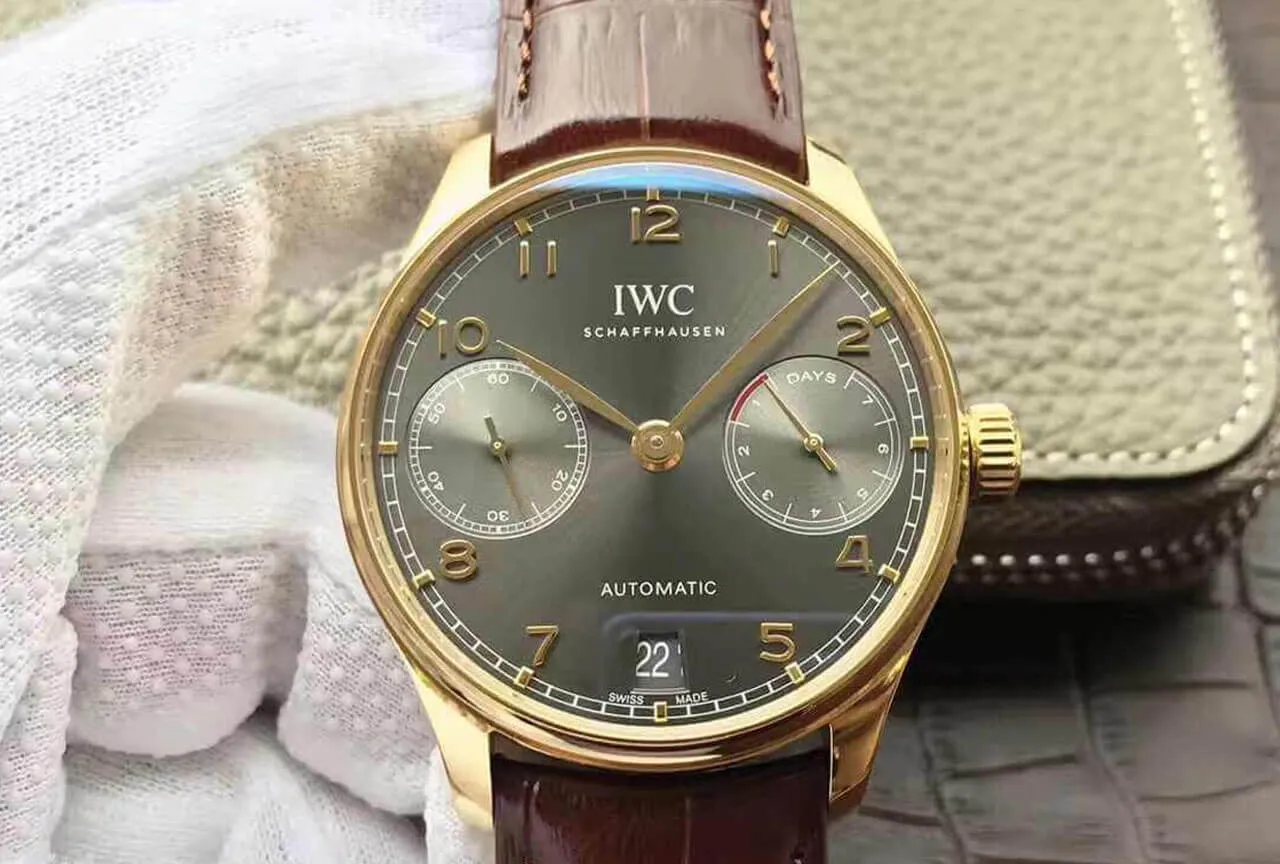 IWC Portugieser IW500101 ZF Factory 1:1 Best Edition Replica Watch Leather Strap