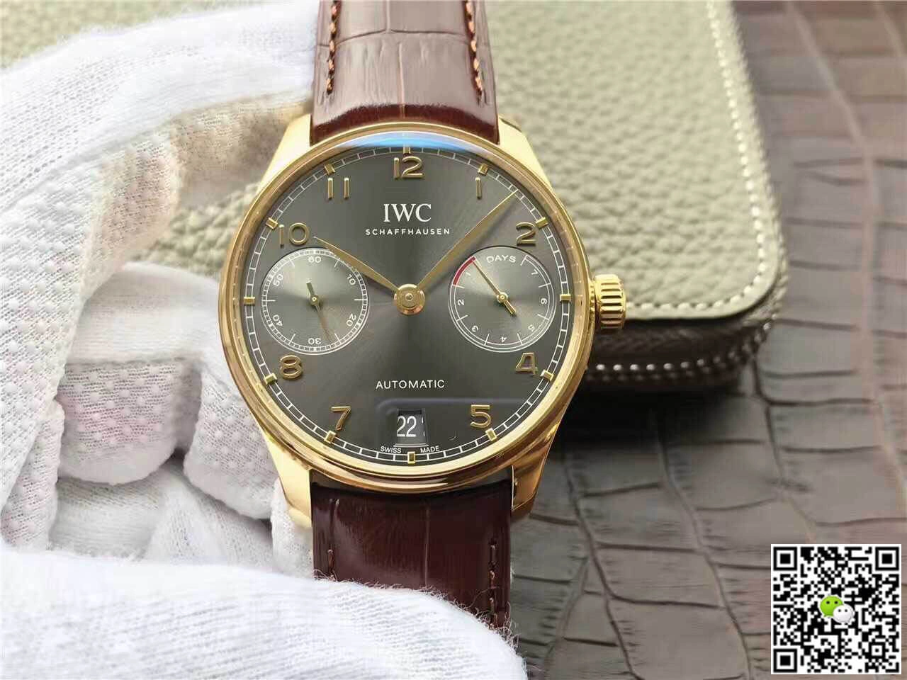 IWC Portugieser IW500101 ZF Factory 1:1 Best Edition Replica Watch Leather Strap