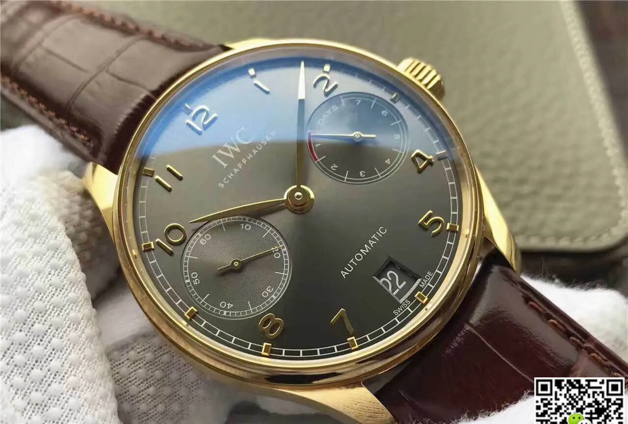 IWC Portugieser IW500101 ZF Factory 1:1 Best Edition Replica Watch Leather Strap