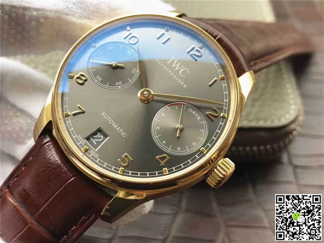 IWC Portugieser IW500101 ZF Factory 1:1 Best Edition Replica Watch Leather Strap