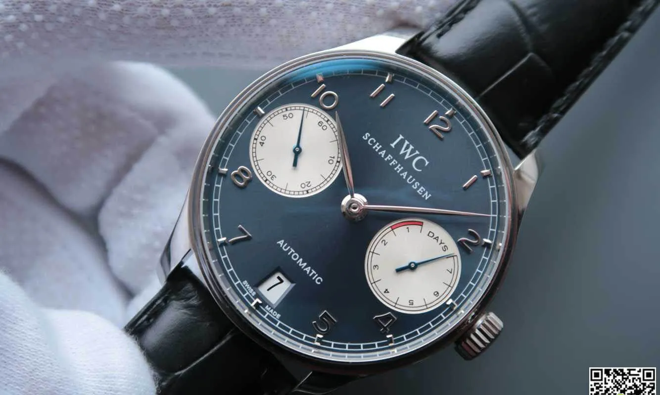 IWC Portugieser IW500112 ZF Factory 1:1 Best Edition Replica Watch V5 Blue Dial