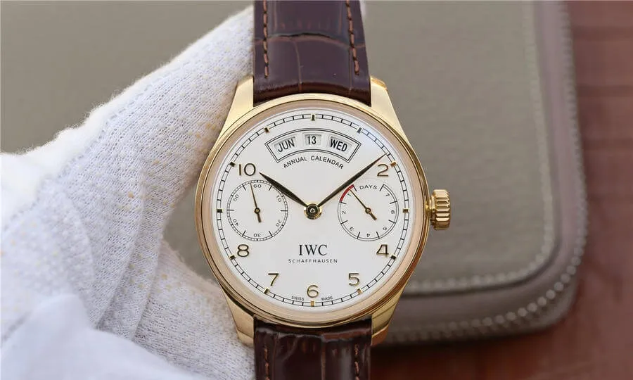 IWC Portugieser IW503502 YL Factory 1:1 Best Edition Replica Watch Brown Strap