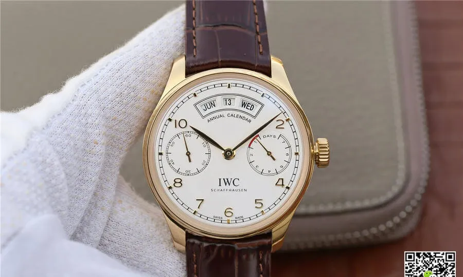IWC Portugieser IW503502 YL Factory 1:1 Best Edition Replica Watch Brown Strap