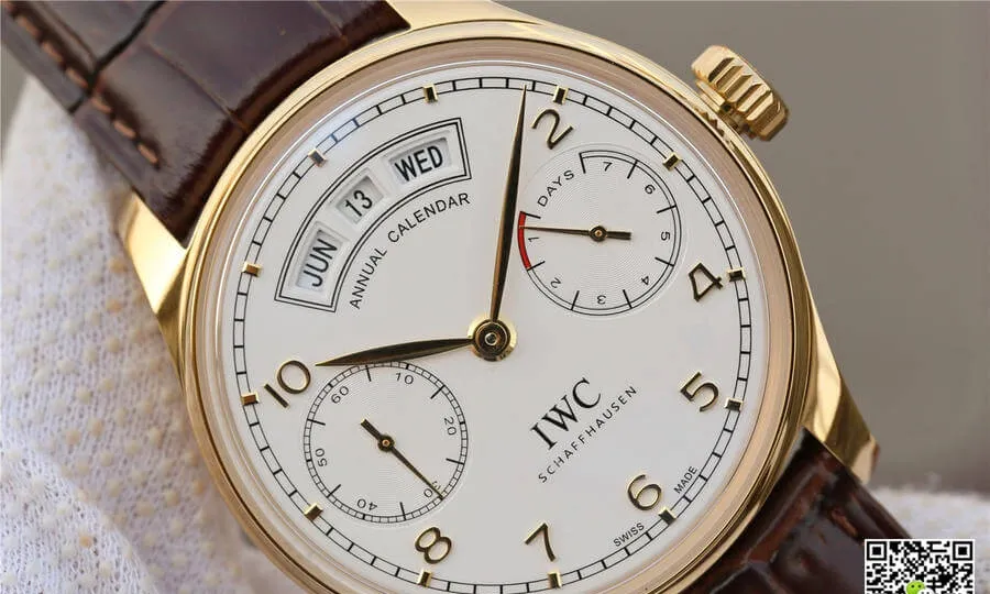IWC Portugieser IW503502 YL Factory 1:1 Best Edition Replica Watch Brown Strap