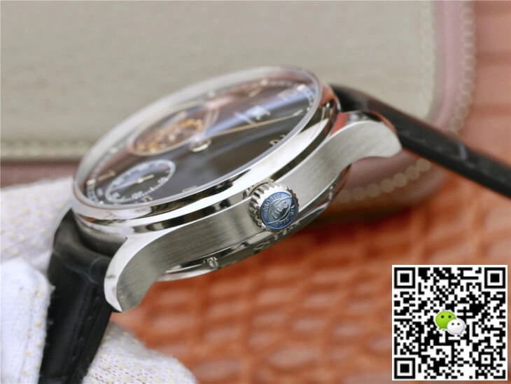 IWC Portuguese Tourbillon ZF Factory 1:1 Best Edition Replica Watch Black Strap
