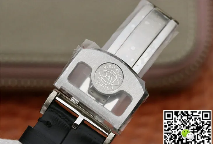 IWC Portuguese Tourbillon ZF Factory 1:1 Best Edition Replica Watch Black Strap
