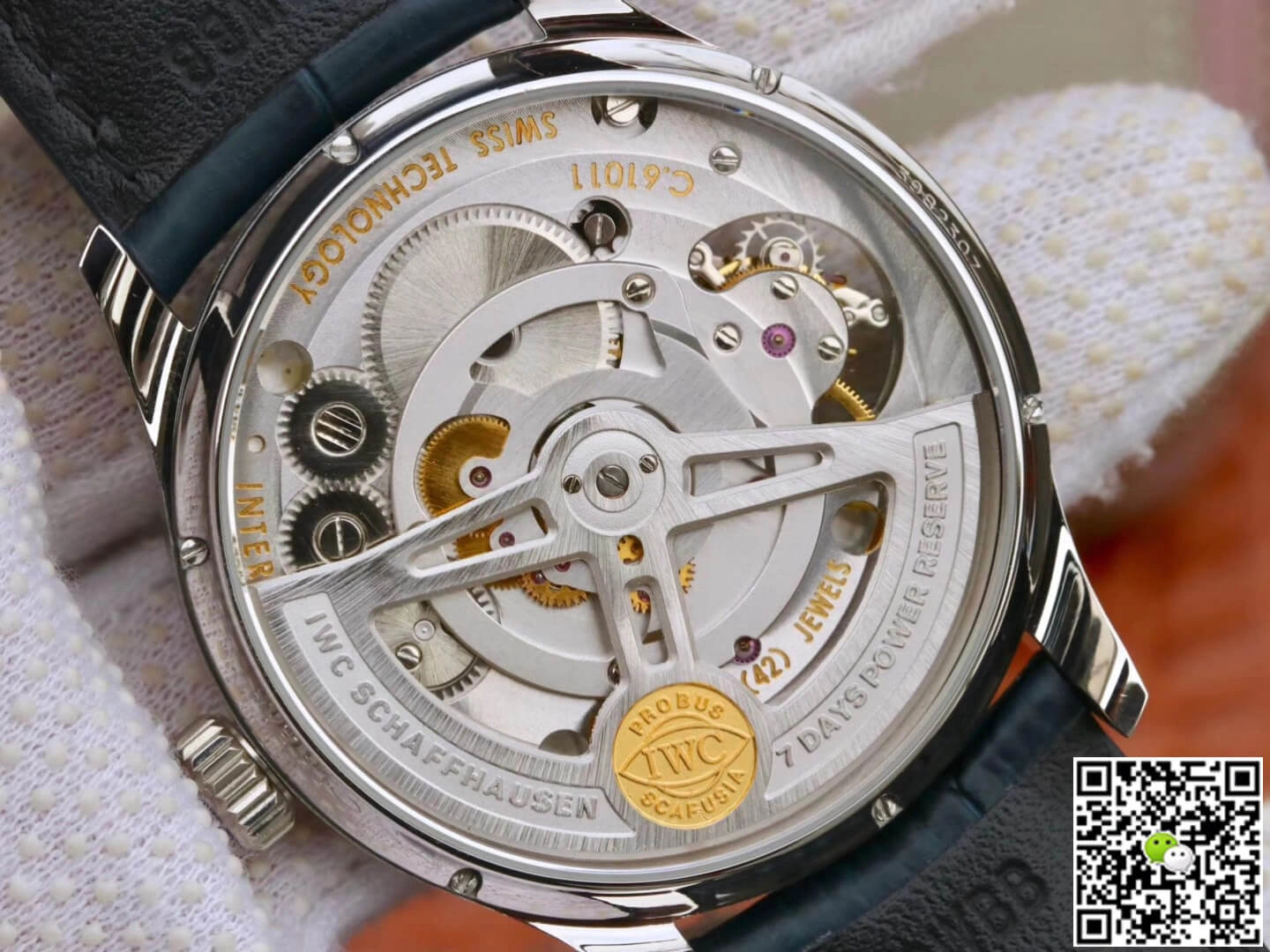 IWC Portuguese Tourbillon ZF Factory 1:1 Best Edition Replica Watch Leather Strap