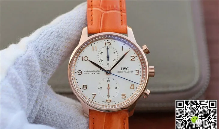 IWC Portuguese ZF Factory 1:1 Best Edition White Diamond Bezel