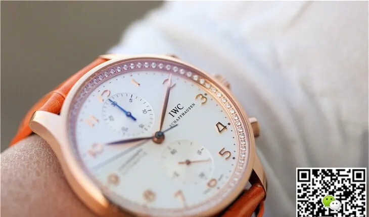 IWC Portuguese ZF Factory 1:1 Best Edition White Diamond Bezel