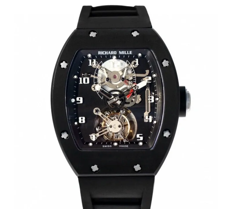 JB Factory Richard Mille RM001 Black ceramic 1:1 Best Edition Replica Watch