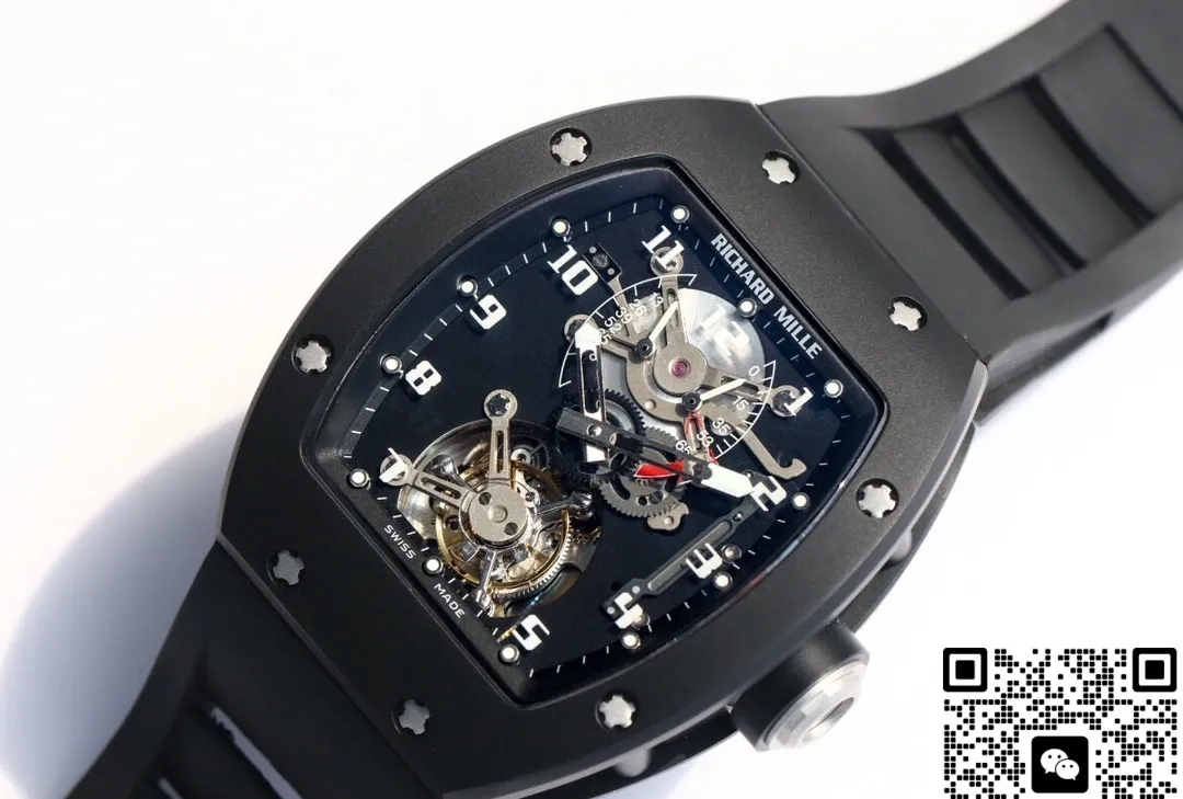 JB Factory Richard Mille RM001 Black ceramic 1:1 Best Edition Replica Watch