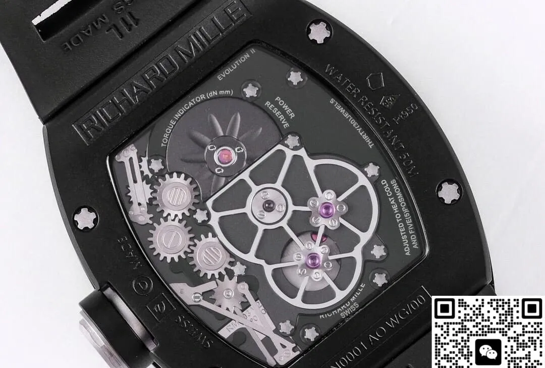 JB Factory Richard Mille RM001 Black ceramic 1:1 Best Edition Replica Watch