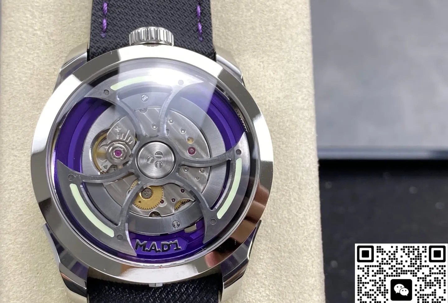 K1 Factory MB&F MAD1 Tourbillon Axe Purple 1:1 Best Edition Replica Watch