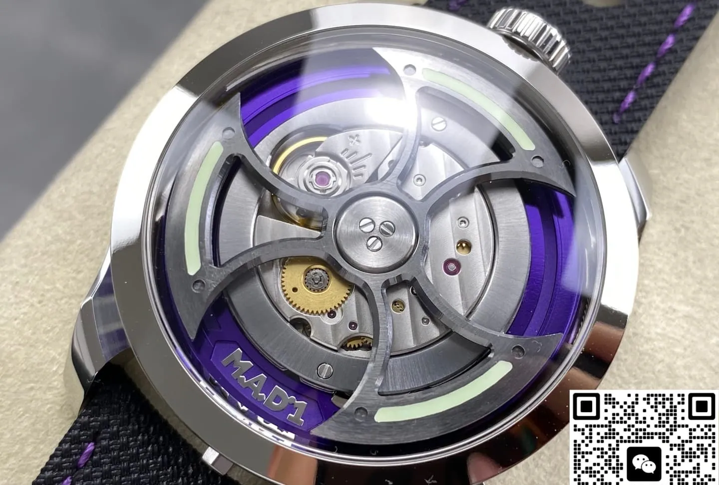 K1 Factory MB&F MAD1 Tourbillon Axe Purple 1:1 Best Edition Replica Watch